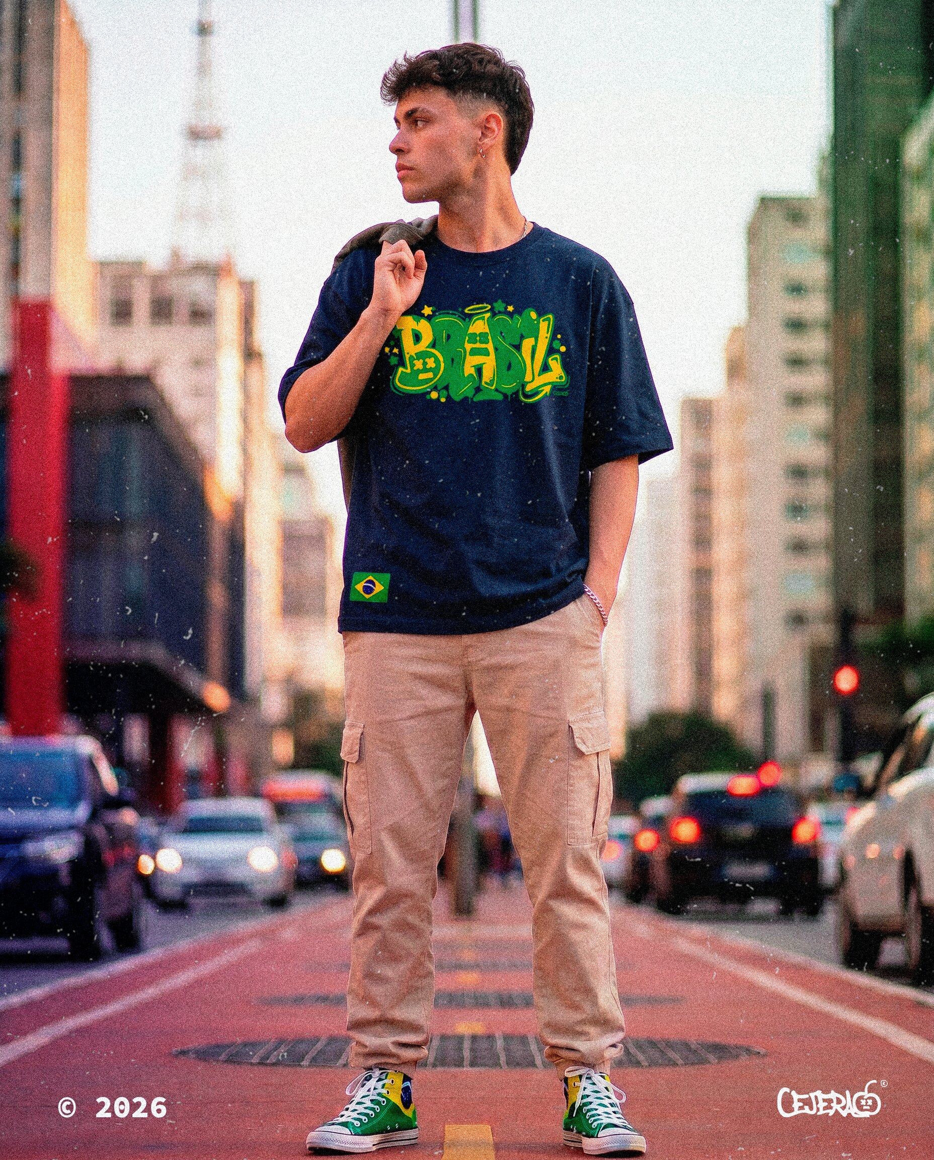 Camiseta Brasil Azul